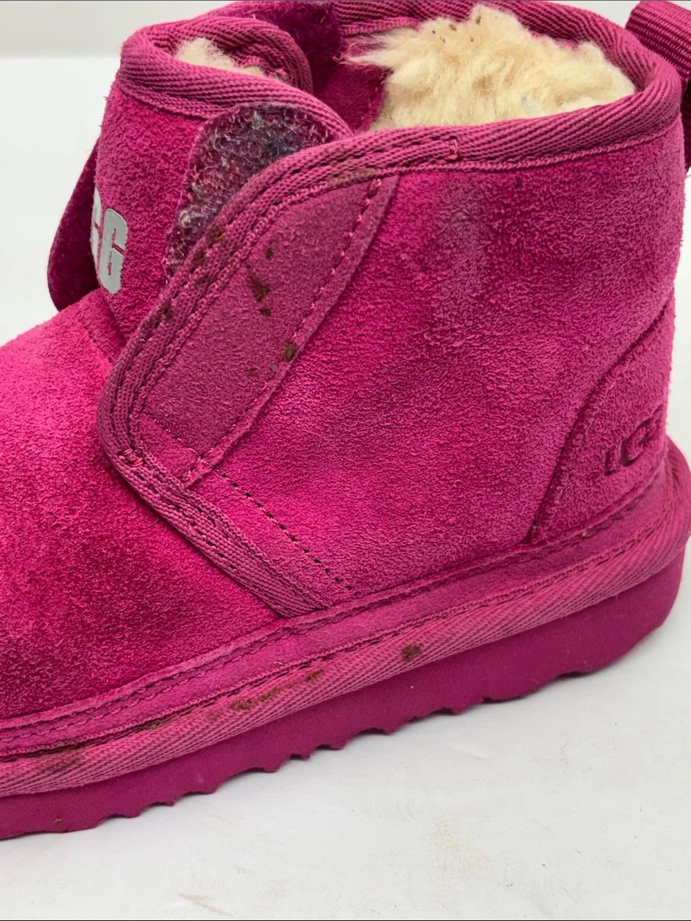 UGG Kids Classic Mini Suede Boots in Pink, SZ 10 toddler girl, box 72